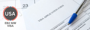 EB2 NIW visa application form ready for submission.